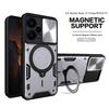 For POCO F5 5G Case Magnetic Car Holder Ring Armor Phone Case For Xiaomi Poco F5 Pro F 5 F5Pro PocoF5 Slide Lens Protect Cover
