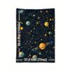 1pc Cozy Universe-Themed Flannel Blanket with Vibrant Planets & Stars Design – Soft, Warm, and Lightweight  – Perfect