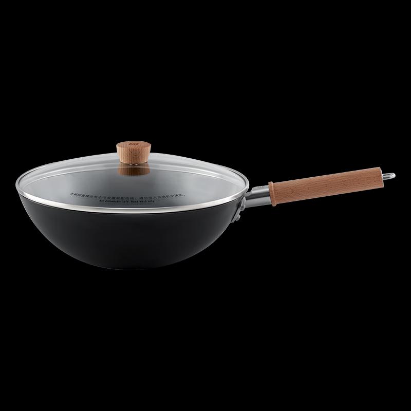 ZWILLING ENJOY Carbon Steel Wok with Glass Lid
