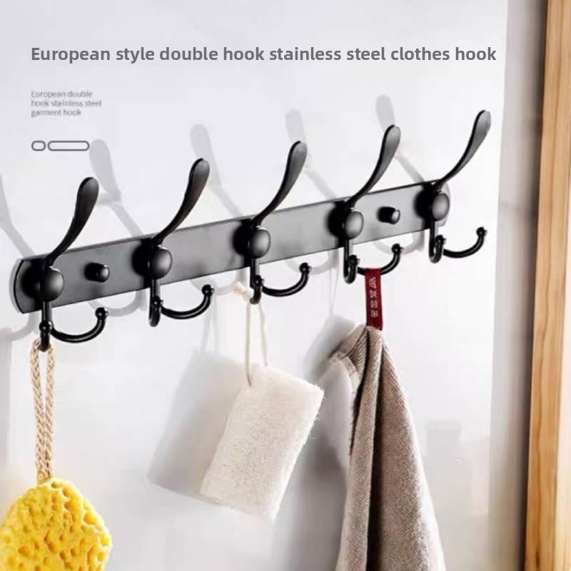 Mounted Wall White Heavy Duty Hanging Hook Bracket For Bathroom Hotel Back Door