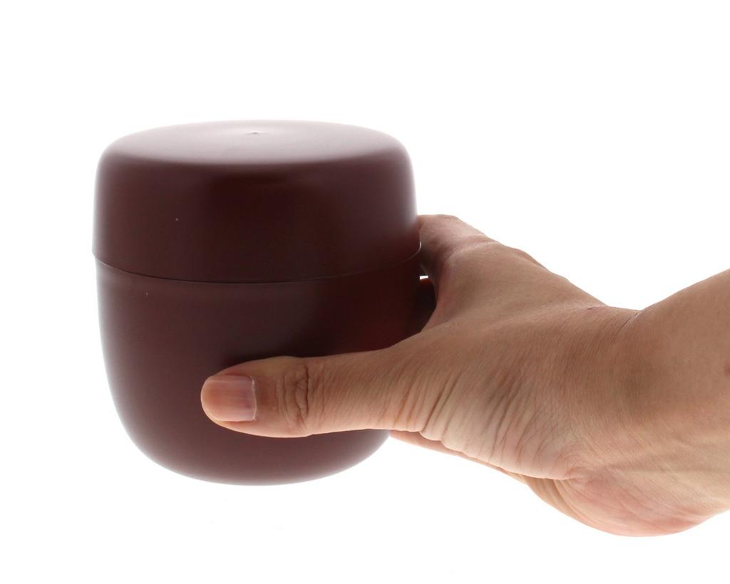 Ishida Tea Akane with inner 8 x x cm Japanese-made Caddy, (crimson) color, lid, 7.6 7.6