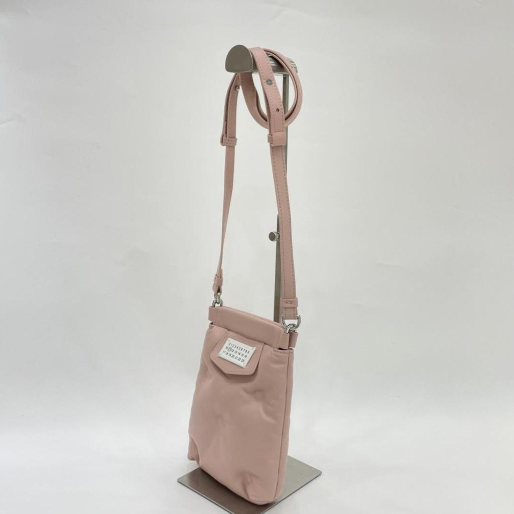 Dames Mini Schoudertas van Echt Leer - Verticale Letterstijl Kussenontwerp