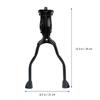 KUNANG Bike Kickstand, Double-Leg Iron Bicycle Kickstand for Mountain Bikes, Road Bikes, and 26-28 Inch Bikes, Adjustable Height, Iron, Black