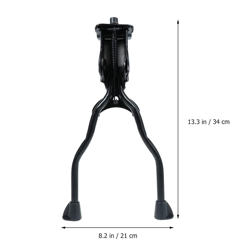 KUNANG Bike Kickstand, Double-Leg Iron Bicycle Kickstand for Mountain Bikes, Road Bikes, and 26-28 Inch Bikes, Adjustable Height, Iron, Black