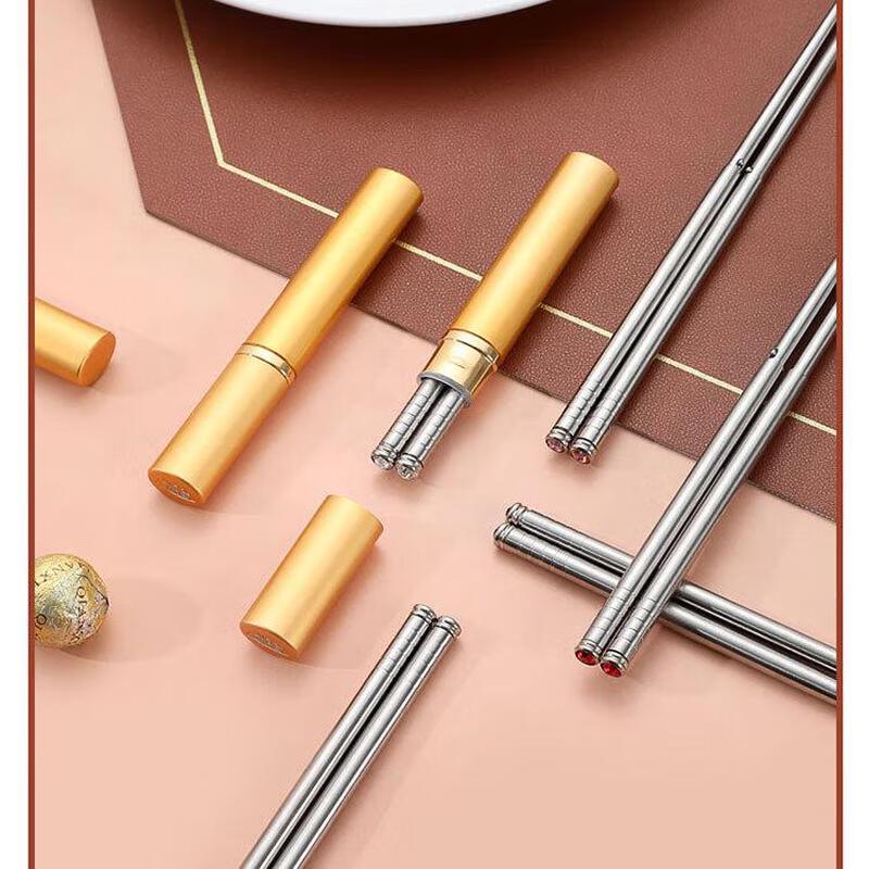 Portable Stainless Steel Chopsticks Set