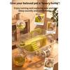 Gerbil Cage 2-Layer Clear Detachable Assembled Nest With Tunnel And Silent Wheel 37x25x22cm Mouse Cage For Exercise Bedding