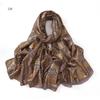 80*180cm Women Leaf Striped Cotton And Linen Long Hijab Fashion Scarf Lady Wraps Shawls Muslim Headband Islamic Scarves