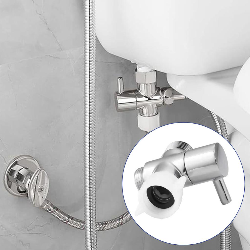 Highly Pressure Bidet Water Divider Valves Toilet Bidet Water Separators Faucet Splitters Valves for Toilet Plumbing Systems
