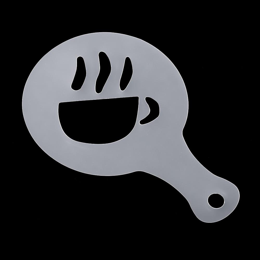 16pcs DIY Latte Cake Foam Tool Coffee Art Stencils Cappuccino Decorating