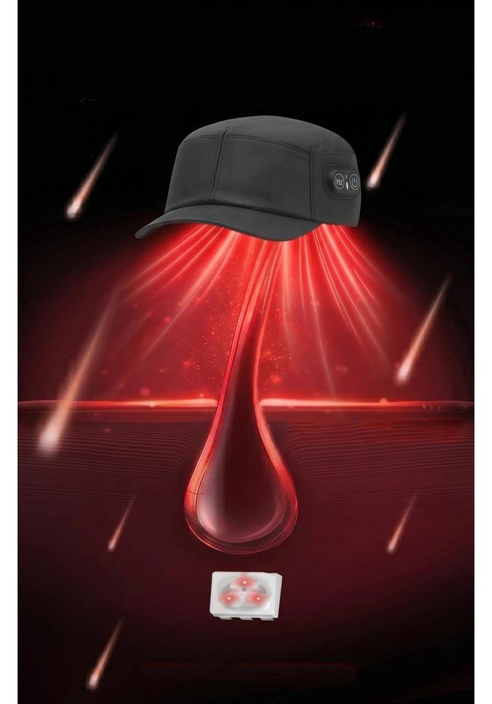 Adjustable Three-Speed LED Hair Care Cap for Home Beauty Treatment