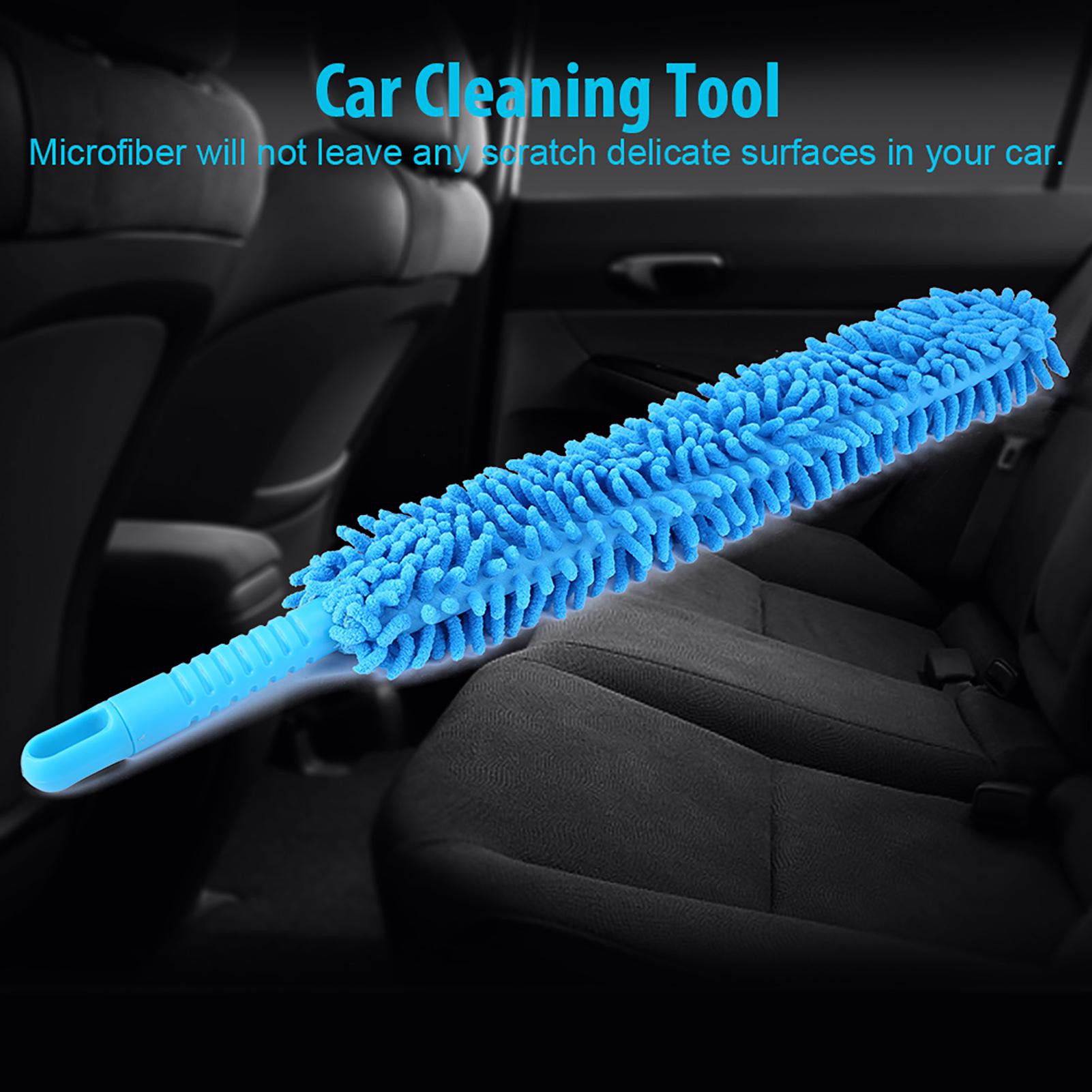 

Car Wash Tool Wheel Cleaner Wheel Cleaning Brush Cleaning Brush Car Wash Brush Long Soft Flexible Microfiber Cleaning Brush синий