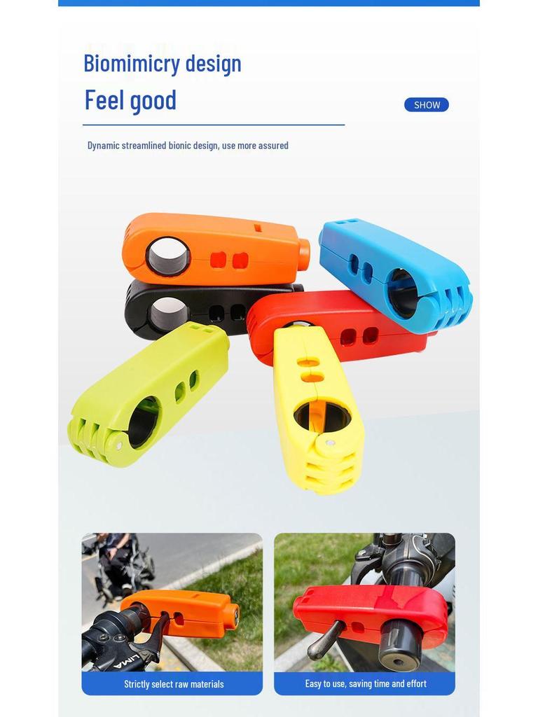 Portable Anti-theft Throttle Lock for Electric Bikes & Motorcycles: Secure Handlebar Brake Lever Lock