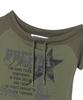 PRENDA String Off Shoulder Short Sleeve Khaki