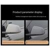 Car Rearview Mirror Cover Carbon Fiber For Tesla Model 3 2017-2024 Rearview Mirror Cap Decorative Modified-A87Q