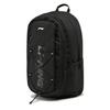 Li Ning Sports Lifestyle Series Logo Collection 24L Zipper Closure Printed Logo Polyester Backpack Unisex Backpack Black ABSW209-2