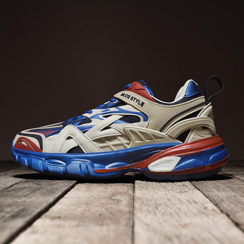 Autumn and summer stars with the same trendy brand couple retro dad shoes versatile student thick-soled heightening casual sports shoes