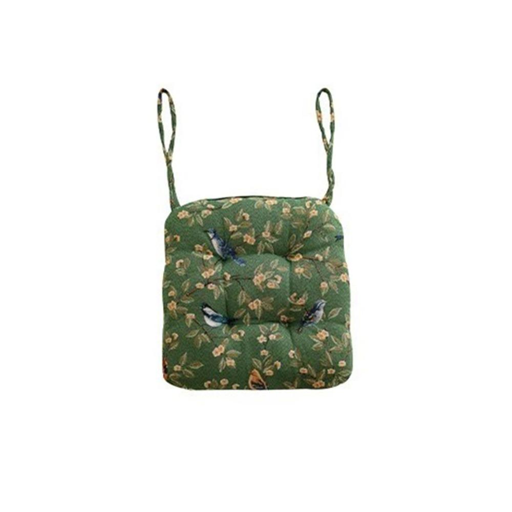 

Polyester Seat Cushion Non-slip Office Seat Cushion Dining Chair Cushion Yoga Practice зелёный