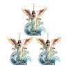 Angel Christmas Ornaments for Tree Religious Holy Family Hanging Ornaments Acrylic Jesus Angel Pendant for Holiday Home Decor