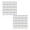100 Pieces Grommets Metal Eyelets Round Shape Multifunction 5mm Tiny Grommet for Belt Clothing