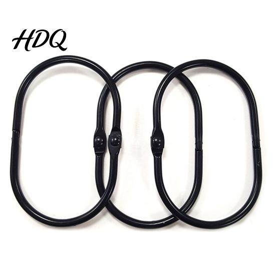 Hanger 12Pcs Coating Quick Curtain Rings Anti-rust Easily Shower Installation Glides Hooks Less Friction Bathroom