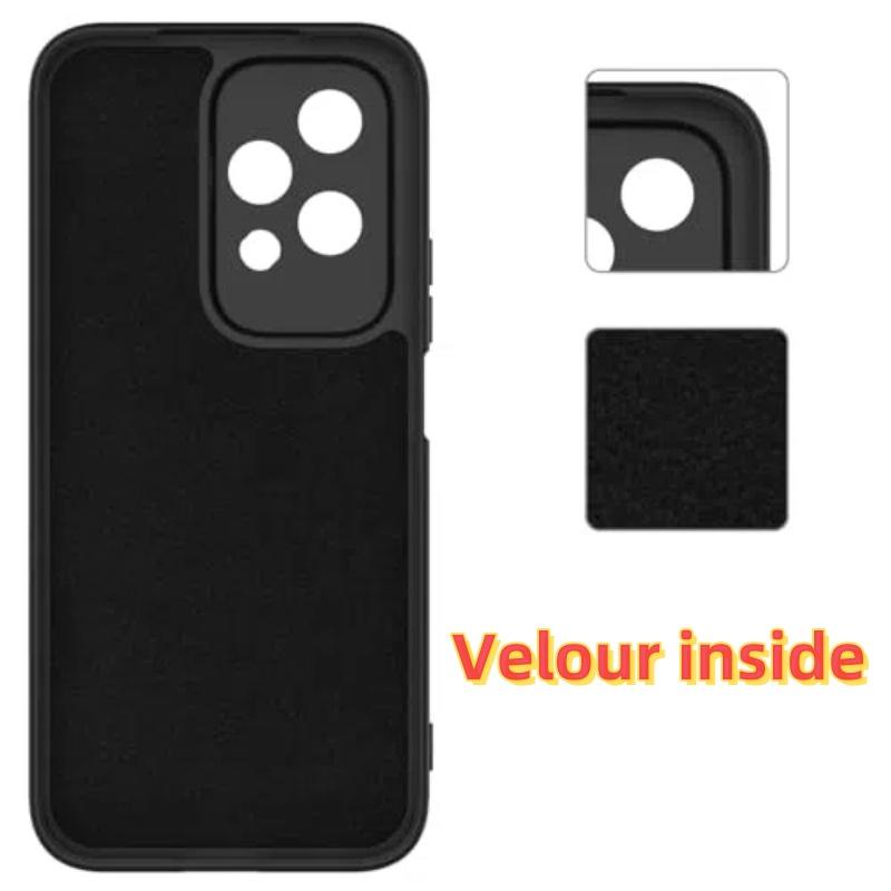 Noble Fashion Solid Colour Shockproof Protective Liquid Silicone Phone Case For Honor 200 Lite