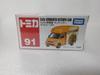 Tomica No. 91 Coco Ichibanya Food Truck, 164 Scale, Orange, with Clear Case