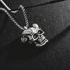 Retro Ram Horns Skull Necklace Men's Trendy Hip-hop Style Clavicle Chain Fashion Pendant