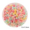 Frosted Acrylic Round Beads for DIY Jewelry and Beading Accessories