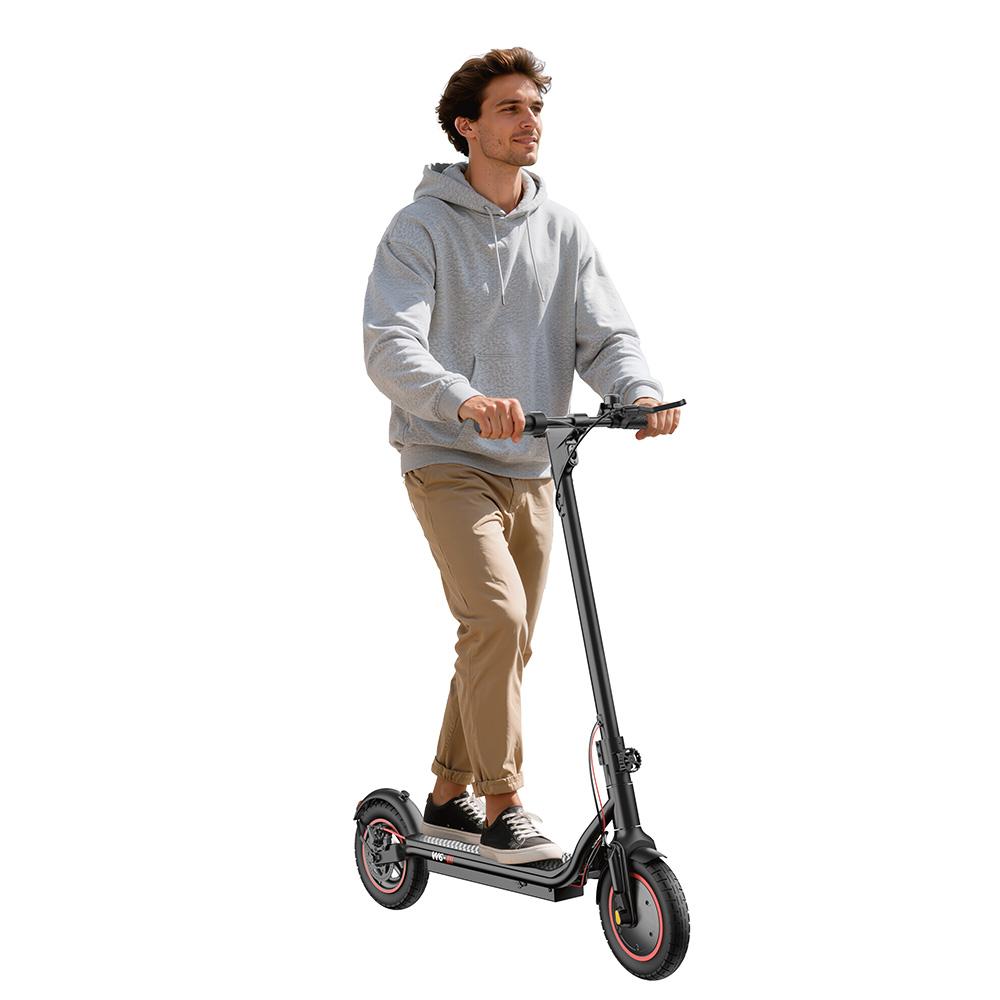 W6 Electric Scooter 500W Motor 10.5Ah Battery 10'' Pneumatic Tires Front Drive 25KM/H 17-23 Miles Range Adult Electric Scooters