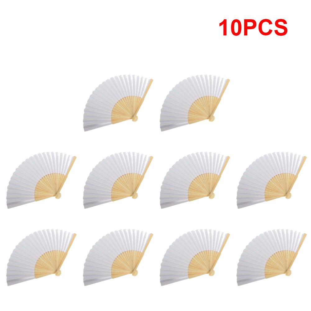 1-20 Stück DIY Papier Bambus Faltbare Dekorative Fächer Handbemalt Personalisierter Fächer für Handübungen Kalligraphie Zeichnen DIY Fächer