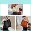 Minimalist Vintage Pu Bucket Bag With Magnetic Closure For Daily Use