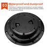 Non-slip 4/6/8 Inch Round Deck Cover Yacht Inspection Hole White Black Hatch Hand Hole Covers Inspection Work Cover Hatch