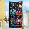 Roblox Personalized Name Beach Towel Quick-Dry Soft Microfiber Suitable for Sports Travel Swimming Yoga Bathroom Beach And Pool