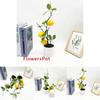 Lemon Indoor Decorative Plant With Faux Fruits For Photography And Home Decor