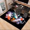 Koi Fish Artwork Office Rug Chair Mat, Entryway Carpet, Suitable for Front Door, Bedroom, Living Room, Desk, Holiday Gift