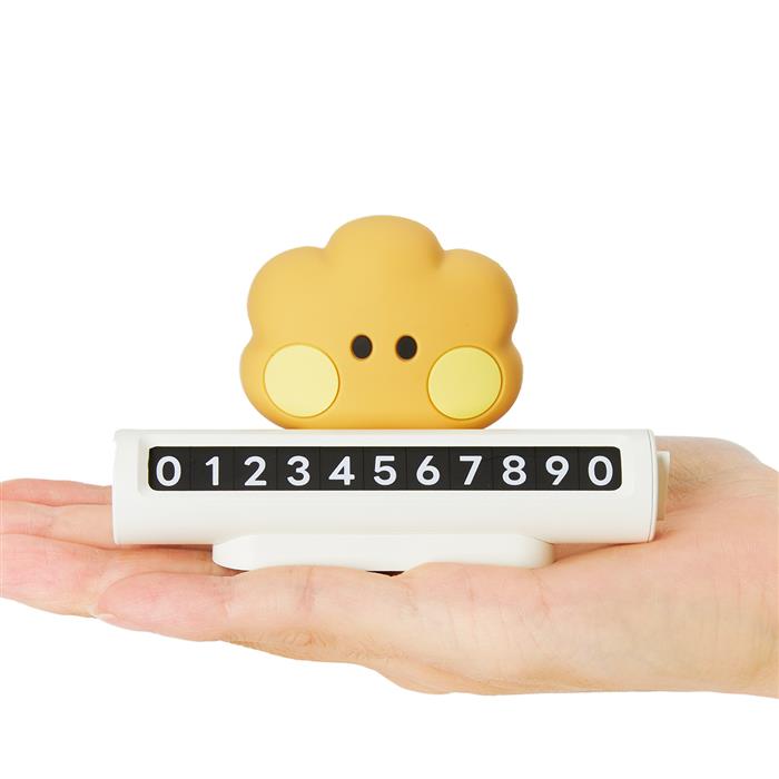 LINE FRIENDS BT21 SHOOKY Minini Car Figure Parking Number Plate
