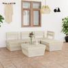 Day and Night - Day and Night Pallet Garden Furniture 5 Pcs Impregnated Fir Wood