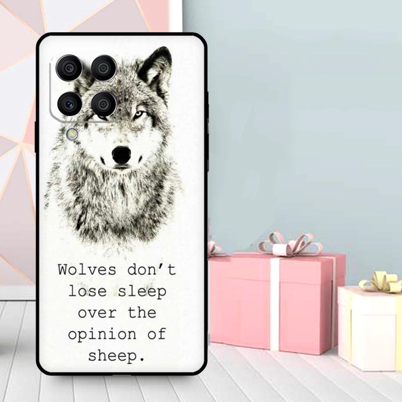 Animal Wolf Howling Case For Samsung Galaxy M16 M31 M21 M13 M33 M53 M15 M35 M55 M36 M56 M12 M32 M52 M14 M34 M54