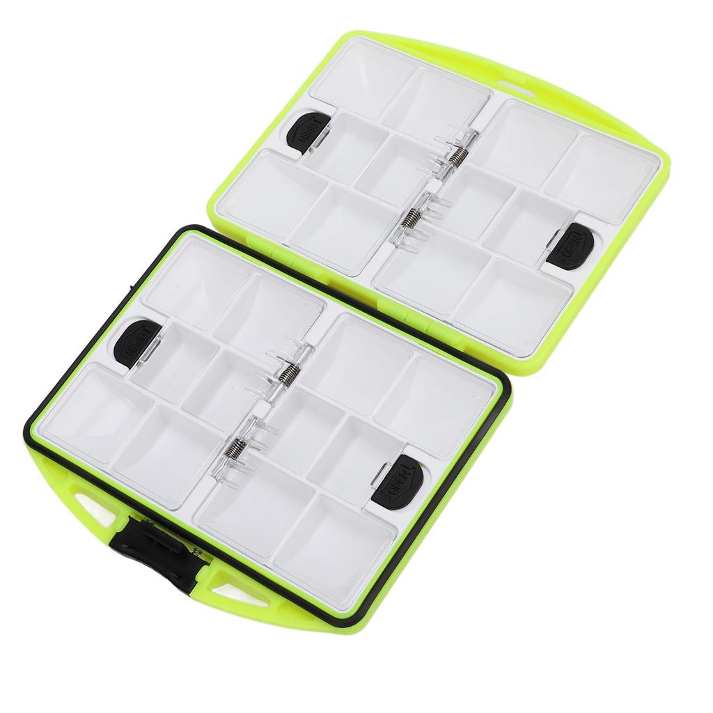 Aufbewahrungsbox für Angelhaken, doppelseitiger Angelhaken-Tackle-Organizer, Mehrfachfach-Hakenaufbewahrung