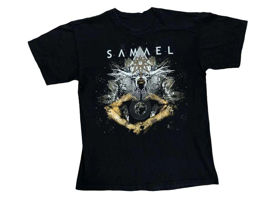 Европейский тур Samael Футболка с принтом Черная Унисекс Размер S-5XL Унисекс Футболка XXXXL