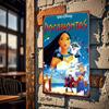 1pc Disney Princess Pocahontas Metal Wall Art - 20.32x30.48 Cm Vibrant Iron Decorative Plaque with Classic Characters, Pre-Drill