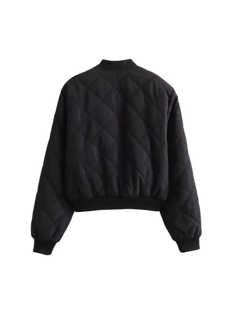 Europäische & Amerikanische Damen Freizeit Baumwoll Bomberjacke für Frühling & Herbst