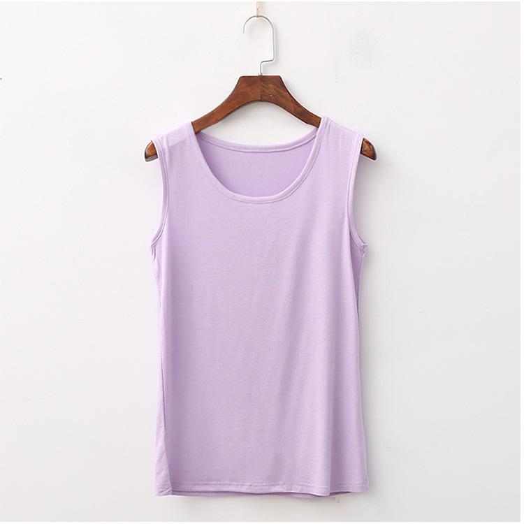 

Модальная летняя майка без рукавов с широкими плечами большого размера для женщин 200 фунтов для среднего возраста 6XL светло-фиолетовый