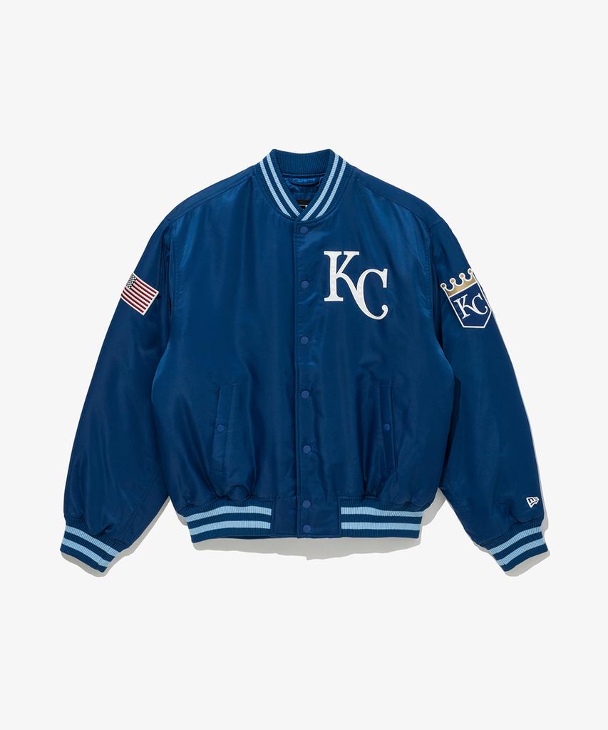 New Era Mlb Kansas City Royals Authentic Stadium Jacket Blue