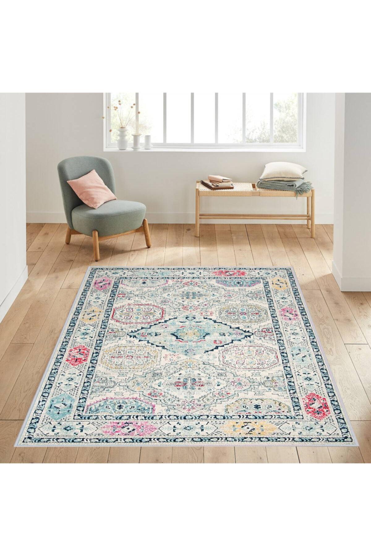 

Rovigo Home Моющийся ковер с принтом RVG1050 50x80 серый
