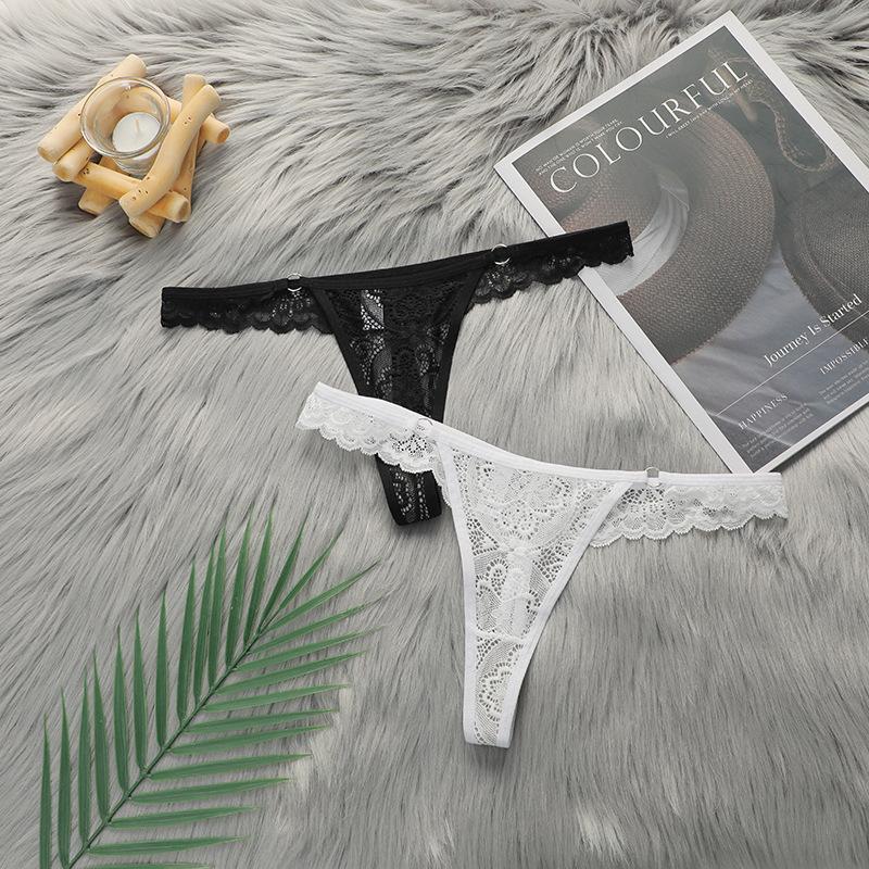 Underwear lace pure desire style fashion new thong women's sexy pure cotton crotch breathable quick-drying seamless underwear