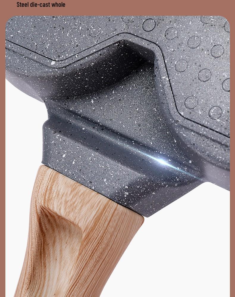 Maifan Stone Non-Stick Four-Hole Egg Pan with Lid