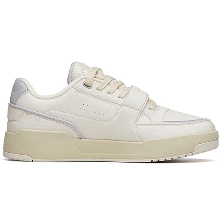 New Anta Life Collection Slip-Resistant Cushioning Wear-Resistant Low-Top Skateboard Shoes Gray 912218067-1