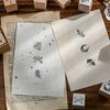 16pcs Wooden Rubber Stamp Set, Vintage Floral Botanical Stamps For Scrapbooking, Journaling, DIY Craft Stationery