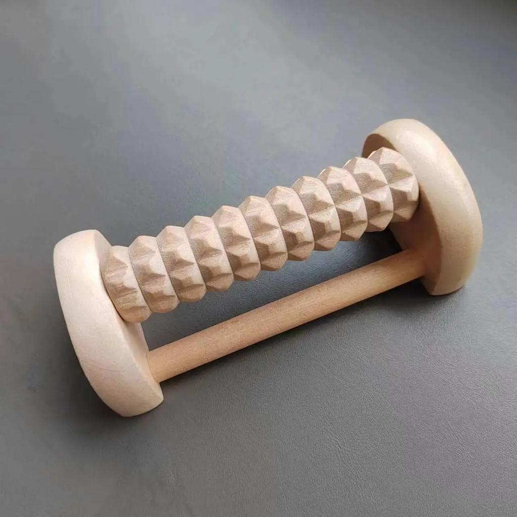 Foot Sole Massager Wooden Roller Type Solid Wood Foot And Leg Massager Acupoint Ball For Plantar Fasciitis Travel Type Foot